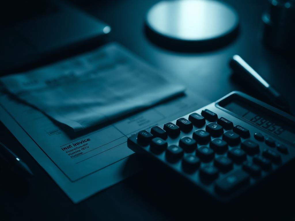 Faturas em atraso e calculadora